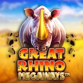 Great Rhino Megaways slot logo by Pragmatic Play at SpinDog Casino
