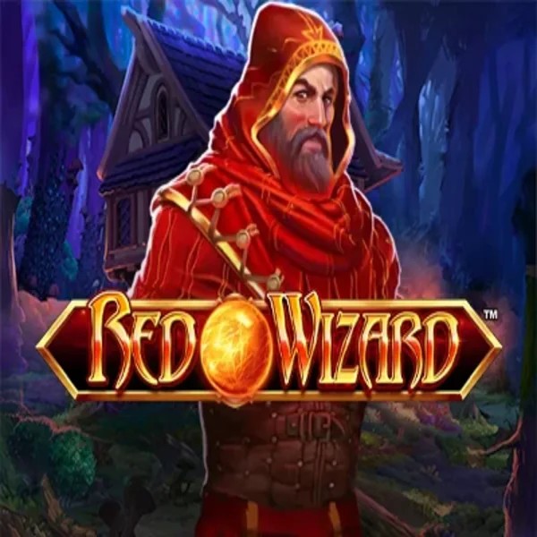 Red Wizard slot visual from Rarestone Gaming available on casinospindogs.uk