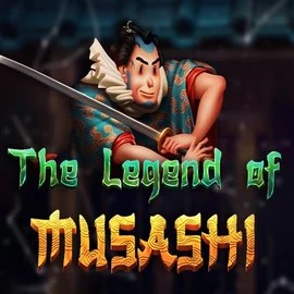 The Legend of Musashi slot logo by Peter & Sons at SpinDog Casino